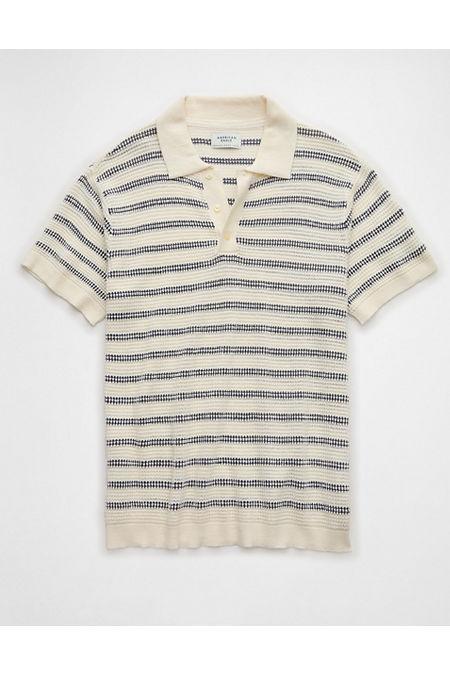 AE Striped Sweater Polo Shirt Mens Product Image