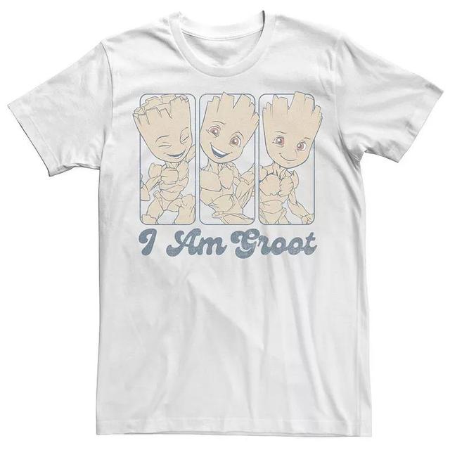 Mens Marvel Guardian Of The Galaxy Three Groots Panel I Am Groot Tee Product Image