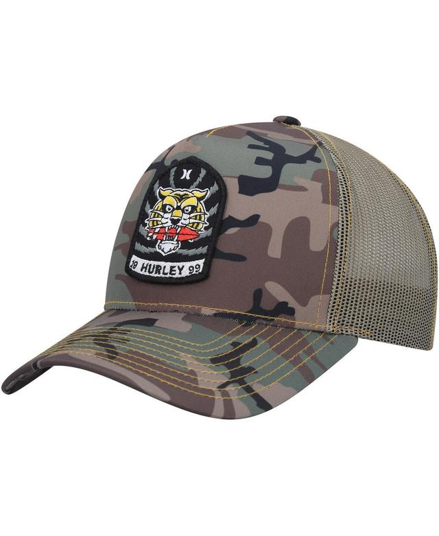 Mens Hurley Camo Wild Things Trucker Snapback Hat Product Image