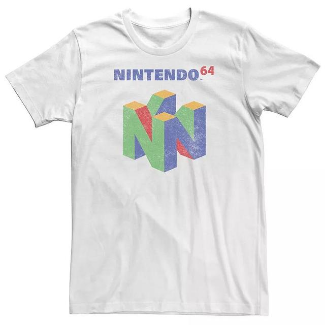 Big & Tall Nintendo 64 Logo Colorful Tee, Mens Product Image