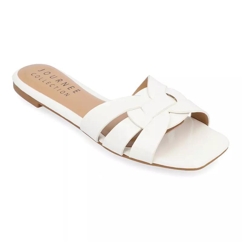 Journee Collection Arrina Womens Square Toe Sandals Product Image