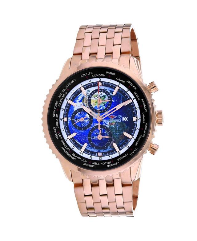 Seapro Mens Meridian World Timer Gmt Blue Dial Watch - SP7321 - Blue Product Image