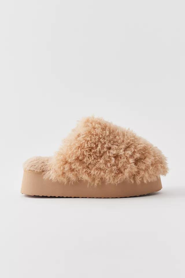 UO Faux Fur Platform Slipper Product Image