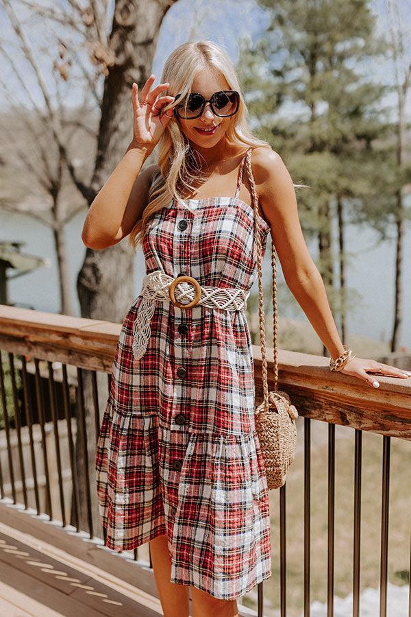 In First Place Plaid Midi Product Image