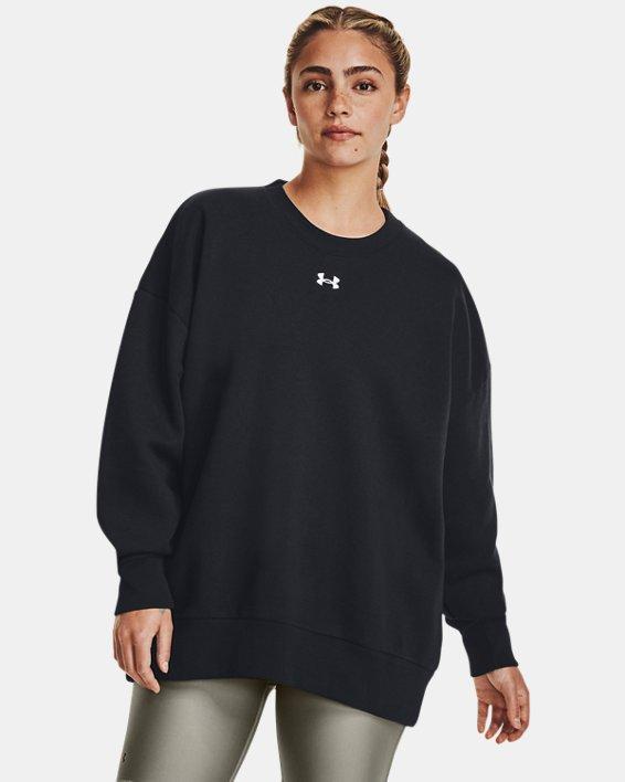 Womens UA Rival Fleece Oversized Crew Product Image