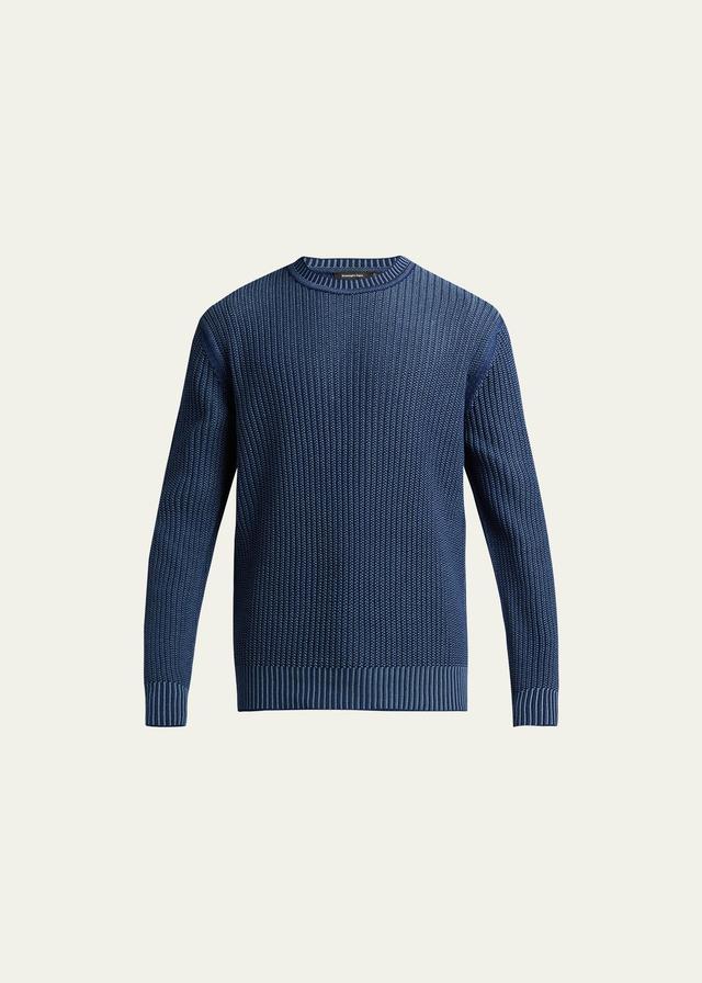 Mens Ribbed Cashmere Sweater Product Image