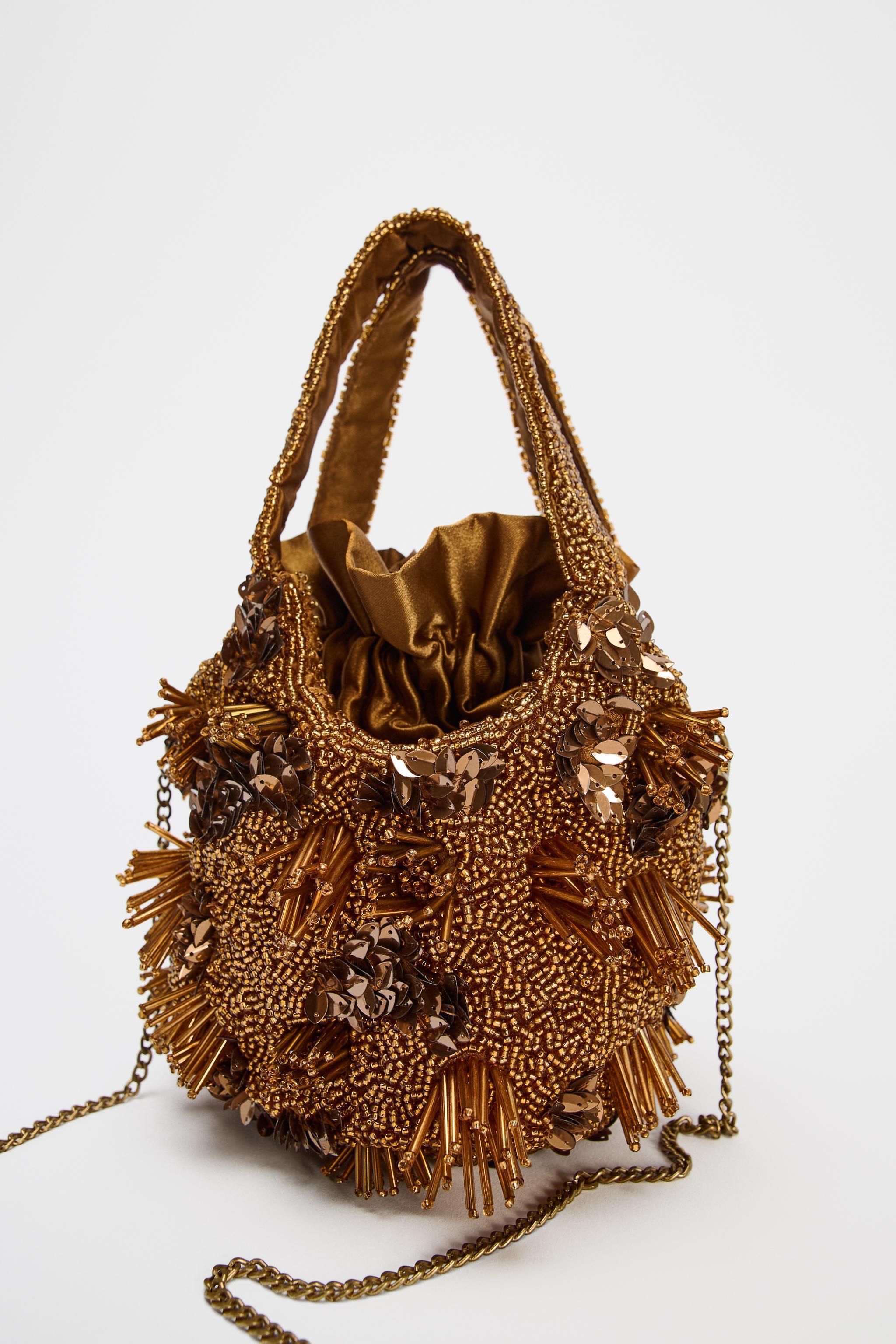 BEADED MINI BUCKET BAG Product Image