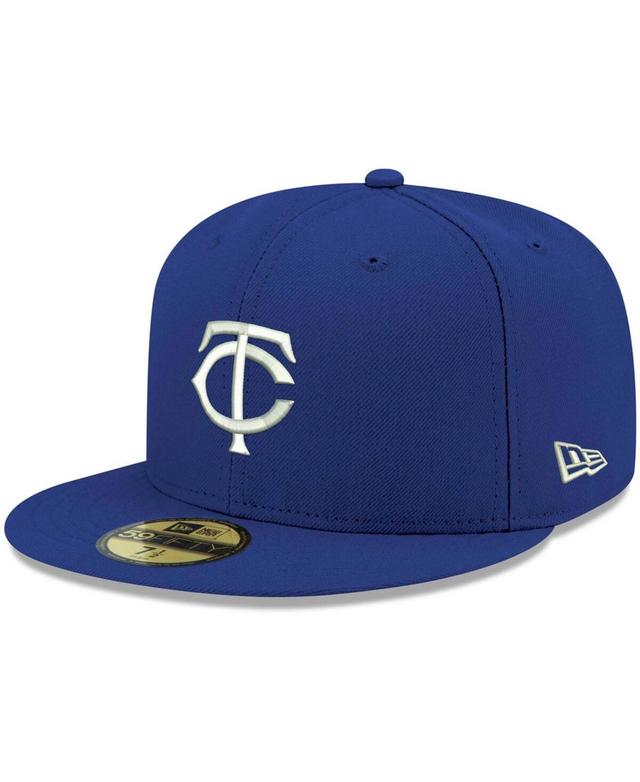 Mens Royal Minnesota Twins Logo White 59FIFTY Fitted Hat Product Image