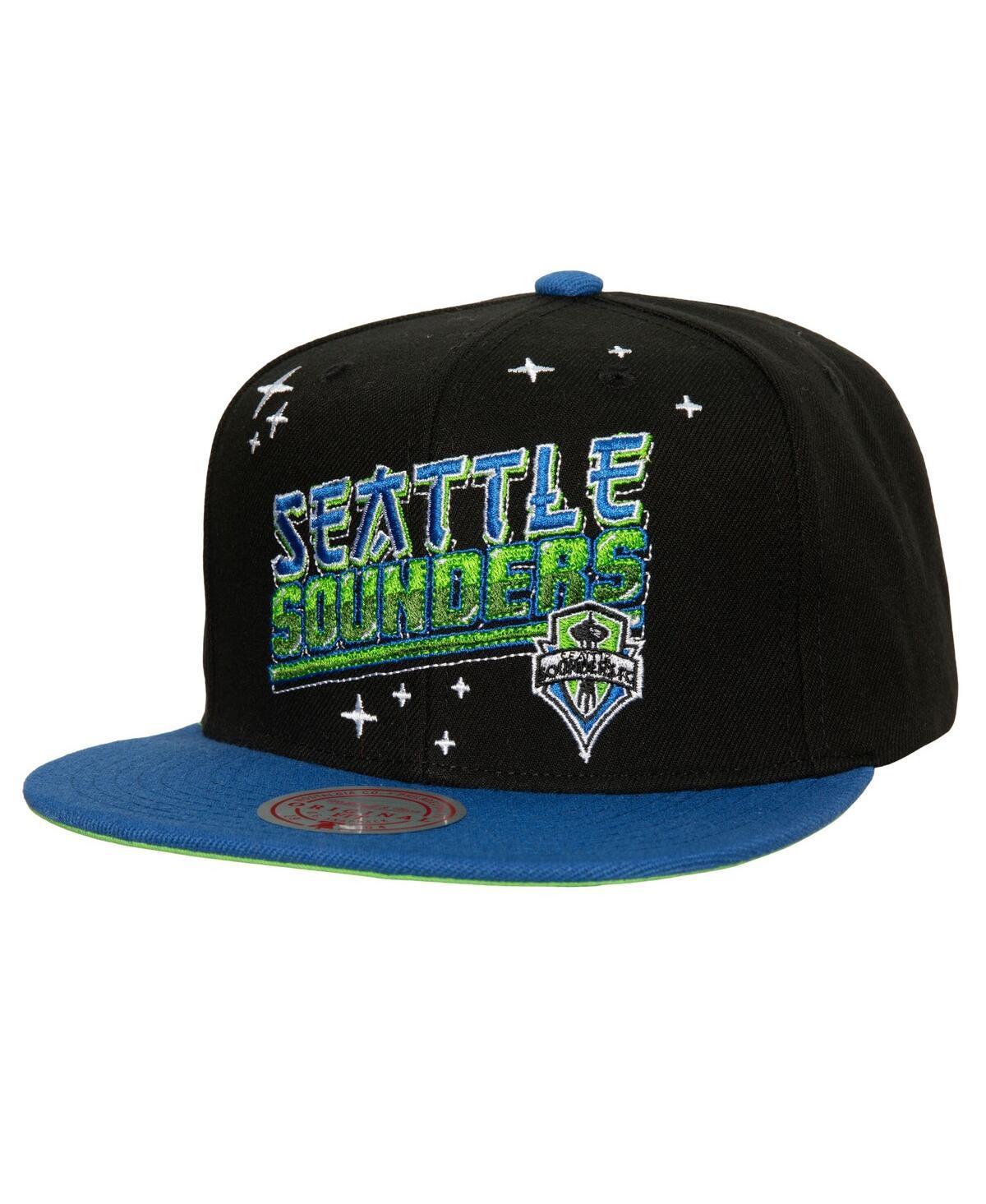 Mens Mitchell & Ness Seattle Sounders FC Anime Snapback Hat Product Image