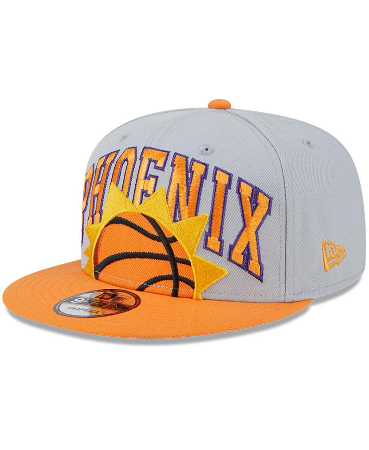 Mens New Era Gray Phoenix Suns Tip-Off Two-Tone 9FIFTY Snapback Hat - Gray Product Image