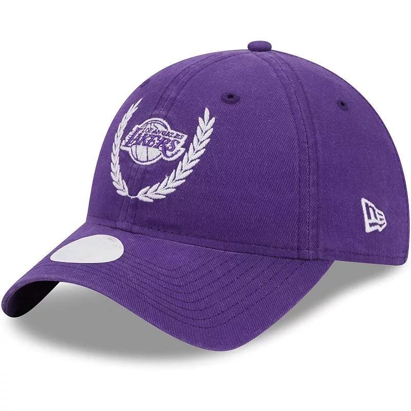 Womens New Era Los Angeles Lakers Leaves 9TWENTY Adjustable Hat Product Image