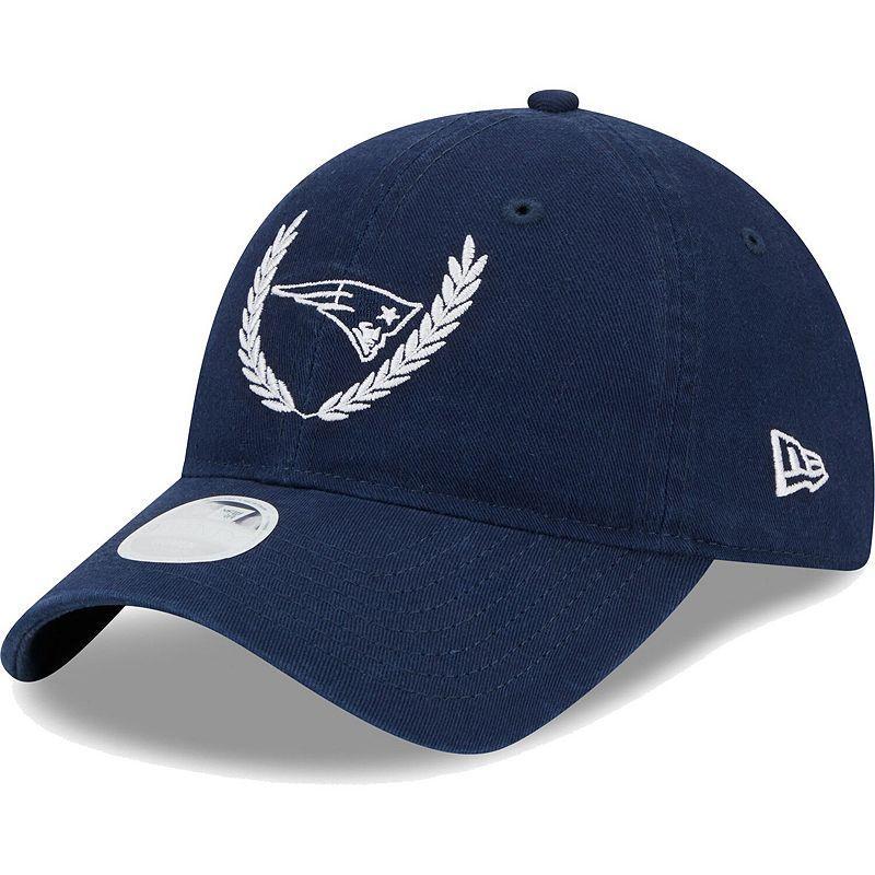 Womens New Era Navy New England Patriots Leaves 9TWENTY Adjustable Hat Product Image