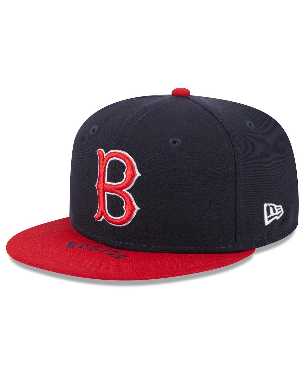 Mens New Era Navy Boston Red Sox On Deck 59FIFTY Fitted Hat - Navy Product Image