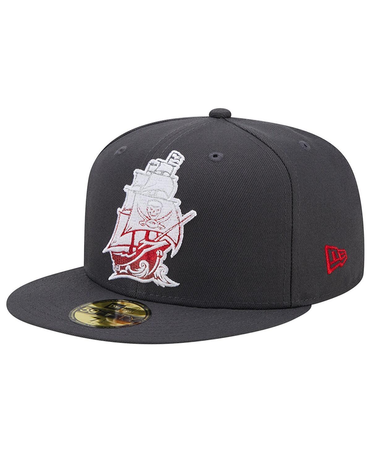 Mens New Era Graphite Tampa Bay Buccaneers Color Dim 59FIFTY Fitted Hat Product Image