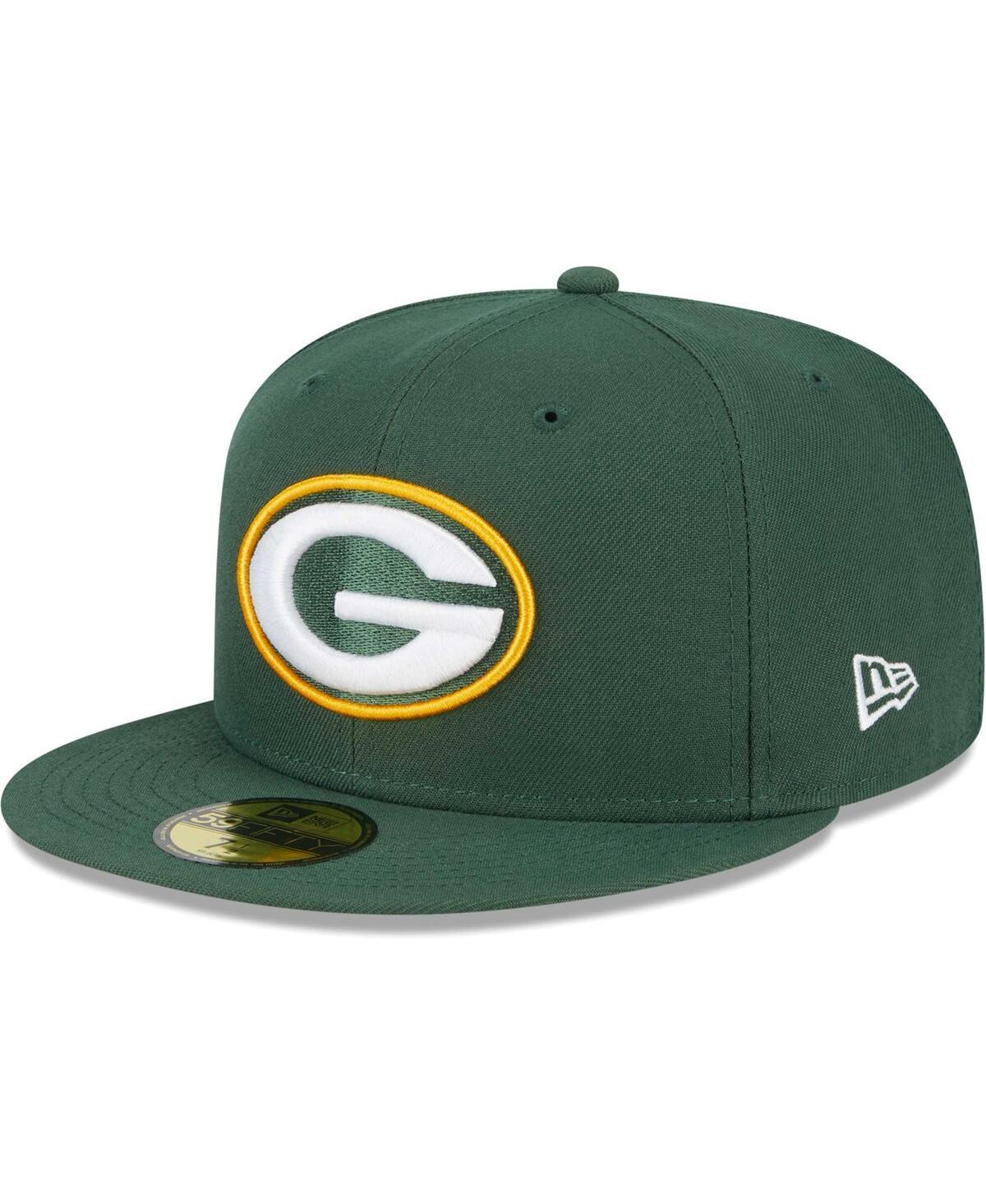 Mens New Era Green Green Bay Packers Main 59FIFTY Fitted Hat Product Image