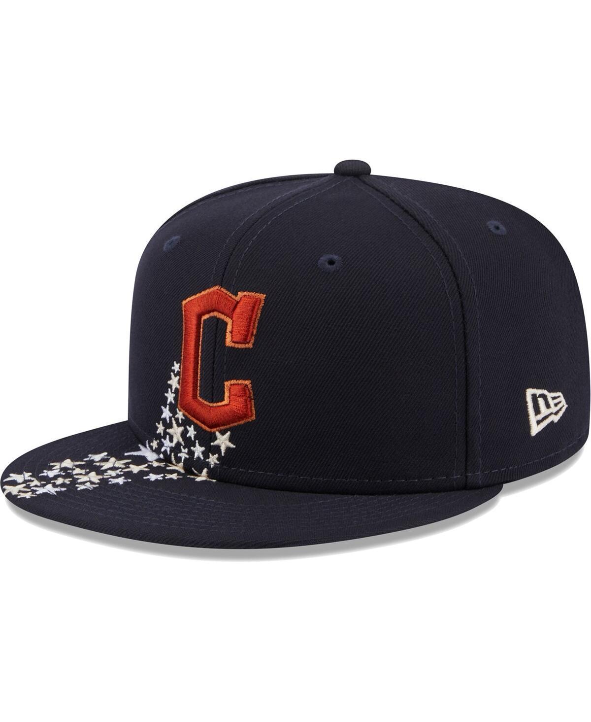 Mens New Era Navy Cleveland Guardians Meteor 59FIFTY Fitted Hat Grd Blue Product Image