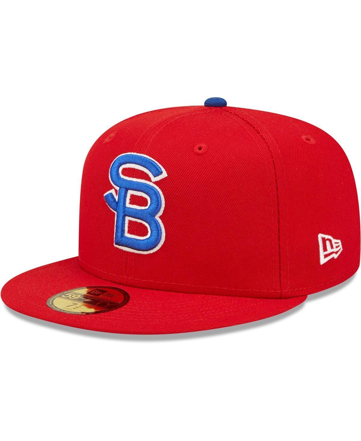 Mens New Era Red South Bend Cubs Authentic Collection Team Game 59FIFTY Fitted Hat Product Image