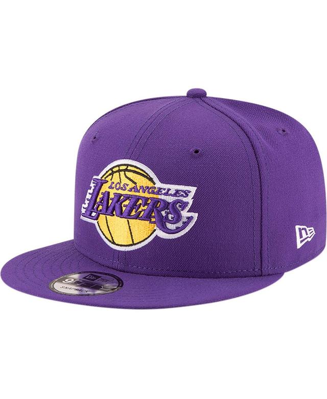 Mens New Era Purple Los Angeles Lakers Official Team Color 9FIFTY Snapback Hat Product Image