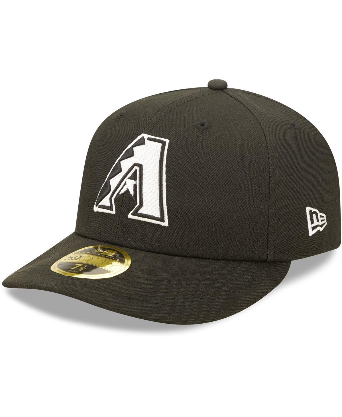 Mens New Era Arizona Diamondbacks Black & White Low Profile 59FIFTY Fitted Hat Product Image