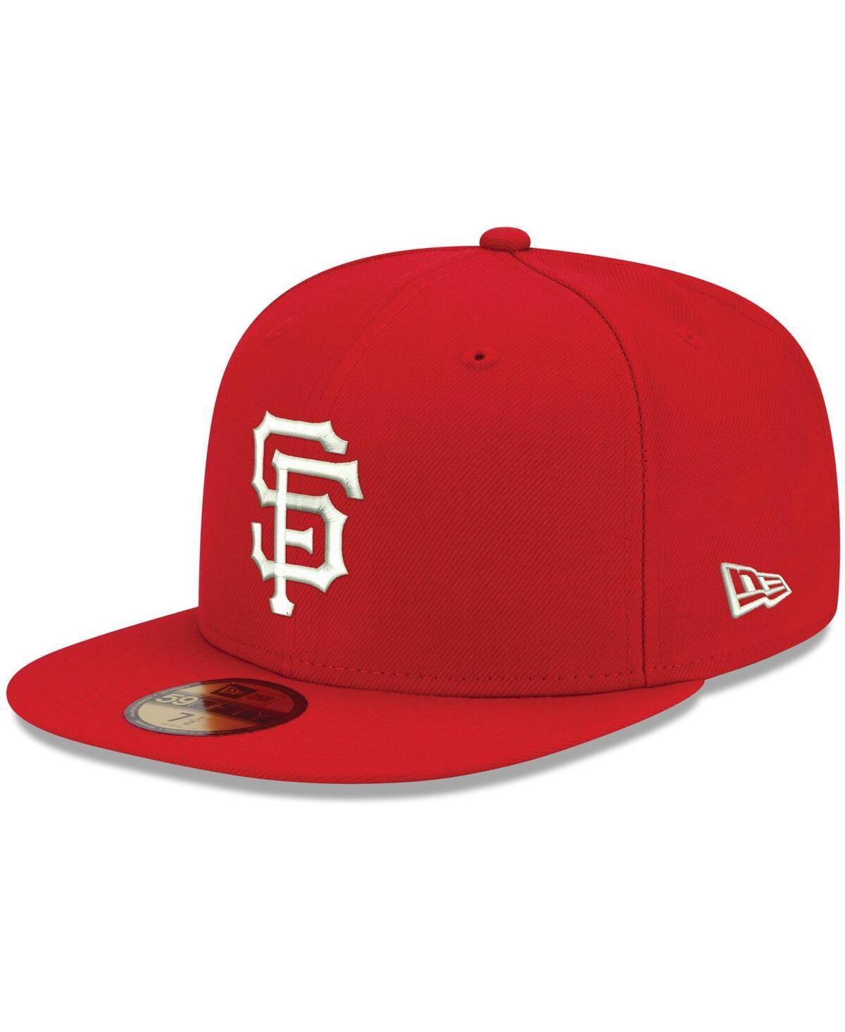 Mens New Era San Francisco Giants Logo White 59FIFTY Fitted Hat Product Image