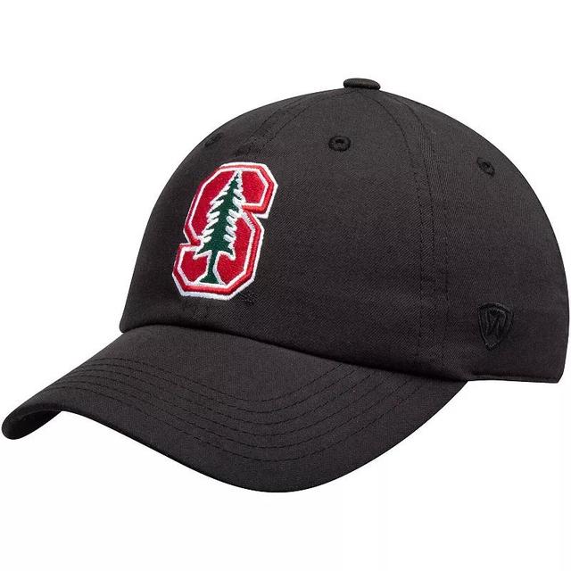 Mens Top of the World Black Stanford Cardinal Primary Logo Staple Adjustable Hat Product Image