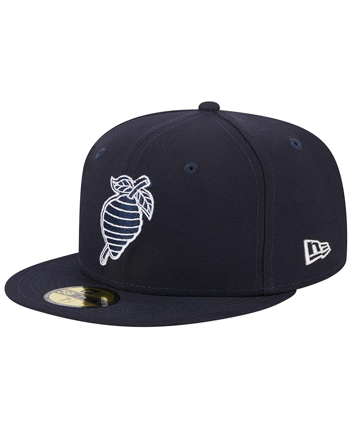 Mens New Era Navy Charlotte Knights Theme Nights Black Hornets 59FIFTY Fitted Hat Product Image