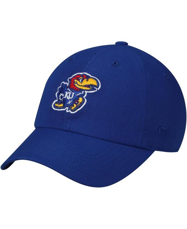 Mens Royal Kansas Jayhawks Staple Adjustable Hat Product Image