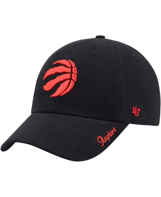 Womens 47 Black Toronto Raptors Miata Clean Up Logo Adjustable Hat Product Image