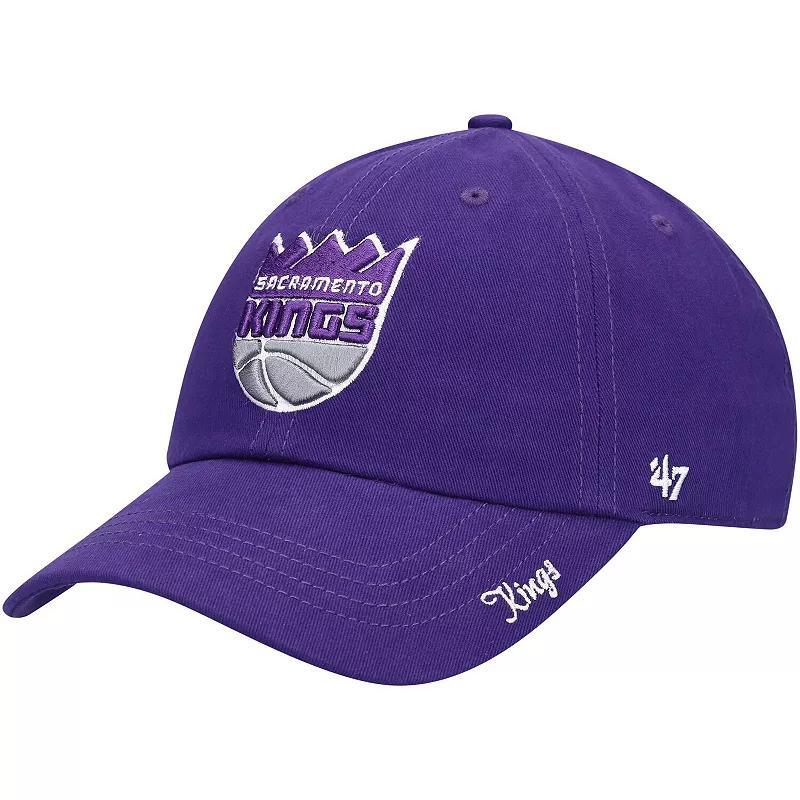 Womens 47 Purple Sacramento Kings Miata Clean Up Logo Adjustable Hat Product Image