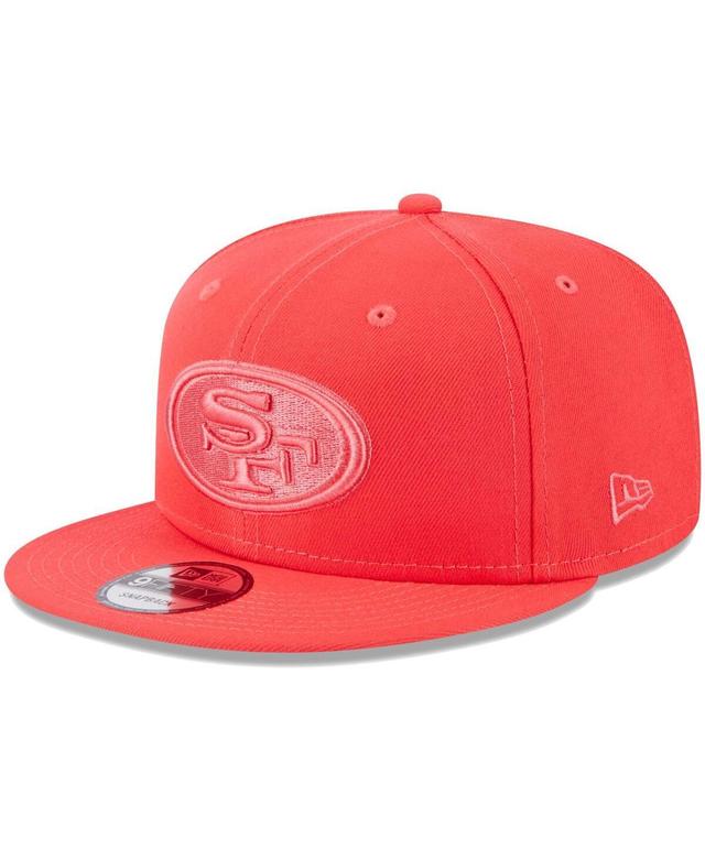 Mens New Era Scarlet San Francisco 49ers Color Pack Brights 9FIFTY Snapback Hat Product Image