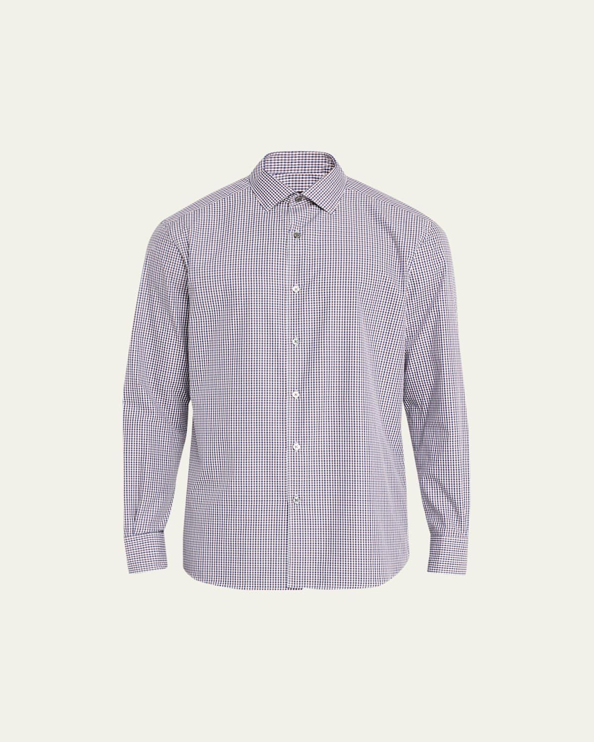 Mens Gingham Button-Down Shirt Product Image