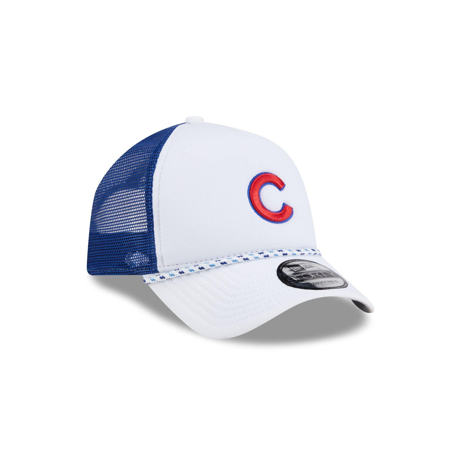 Chicago Cubs Court Sport 9FORTY A-Frame Trucker Hat Male Product Image