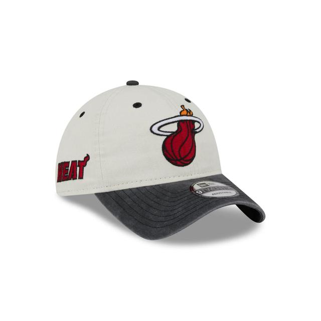 Miami Heat Classic Sidescript 9TWENTY Adjustable Hat Male Product Image