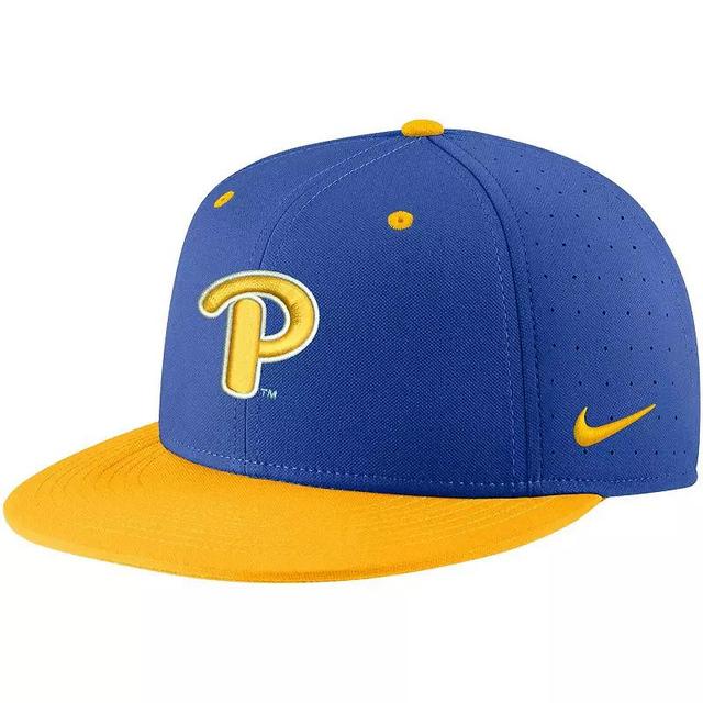 Mens Nike Royal Pitt Panthers Aero True Baseball Performance Fitted Hat Product Image