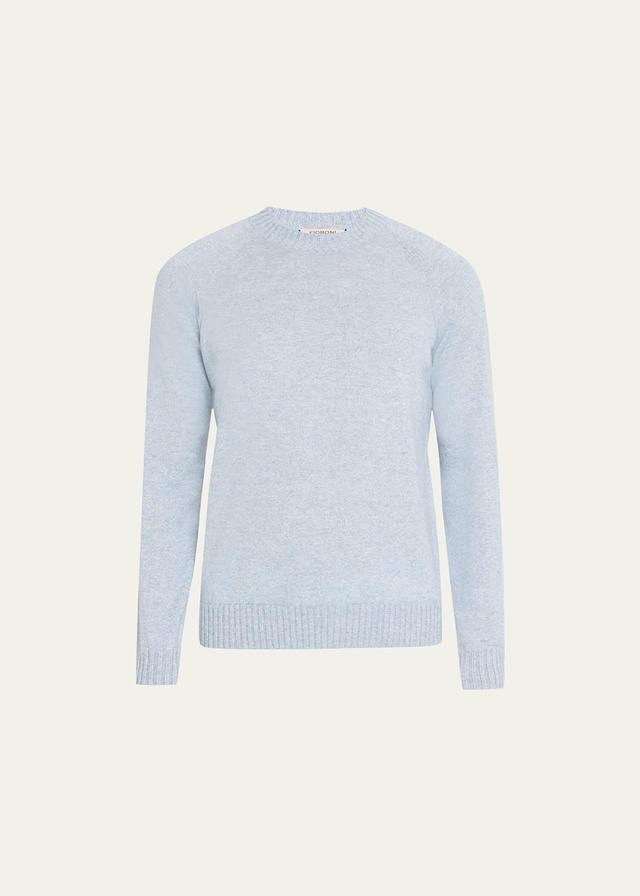 Mens Cashmere-Linen Crewneck Sweater Product Image