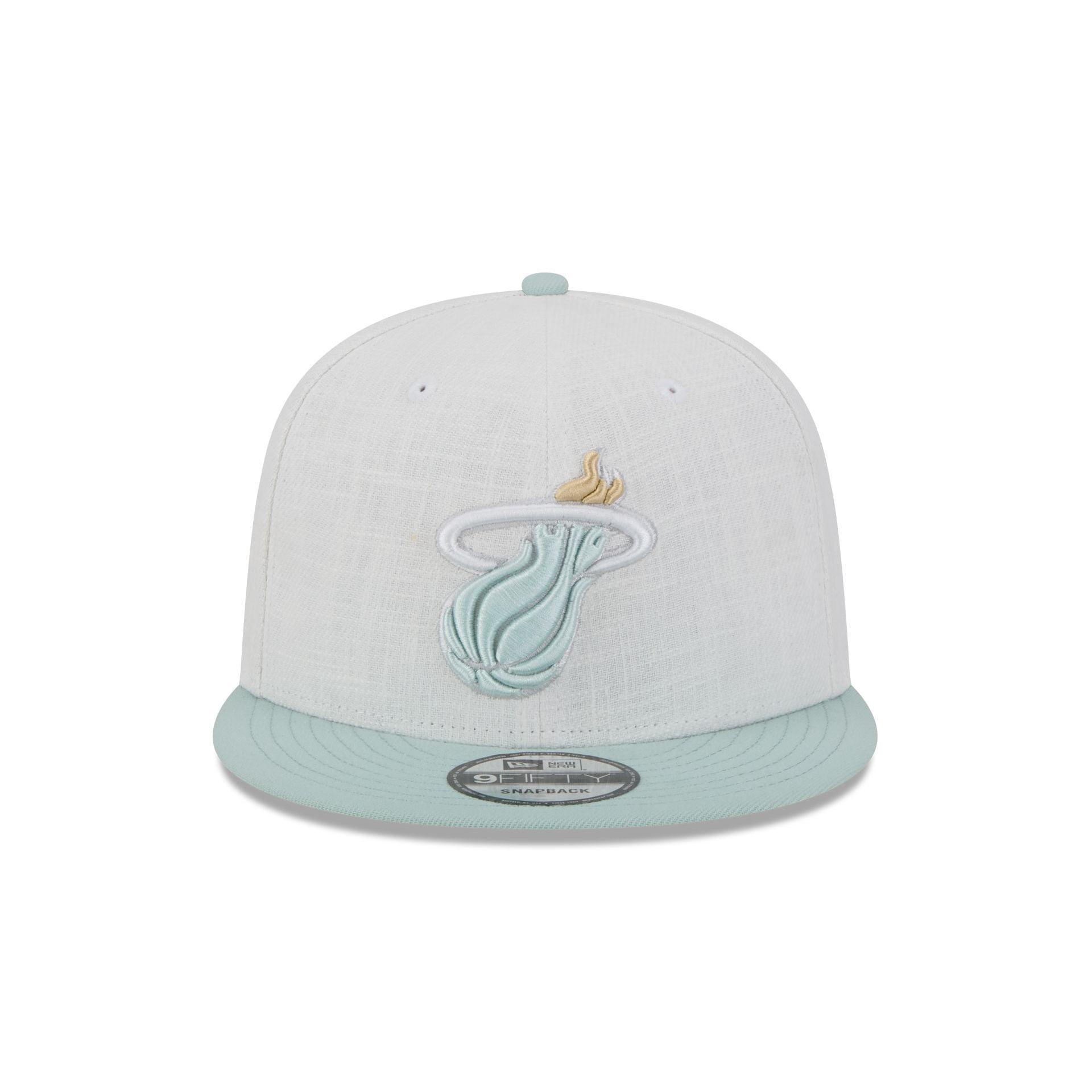 Miami Heat Minty Breeze Logo Select 9FIFTY Snapback Hat Male Product Image