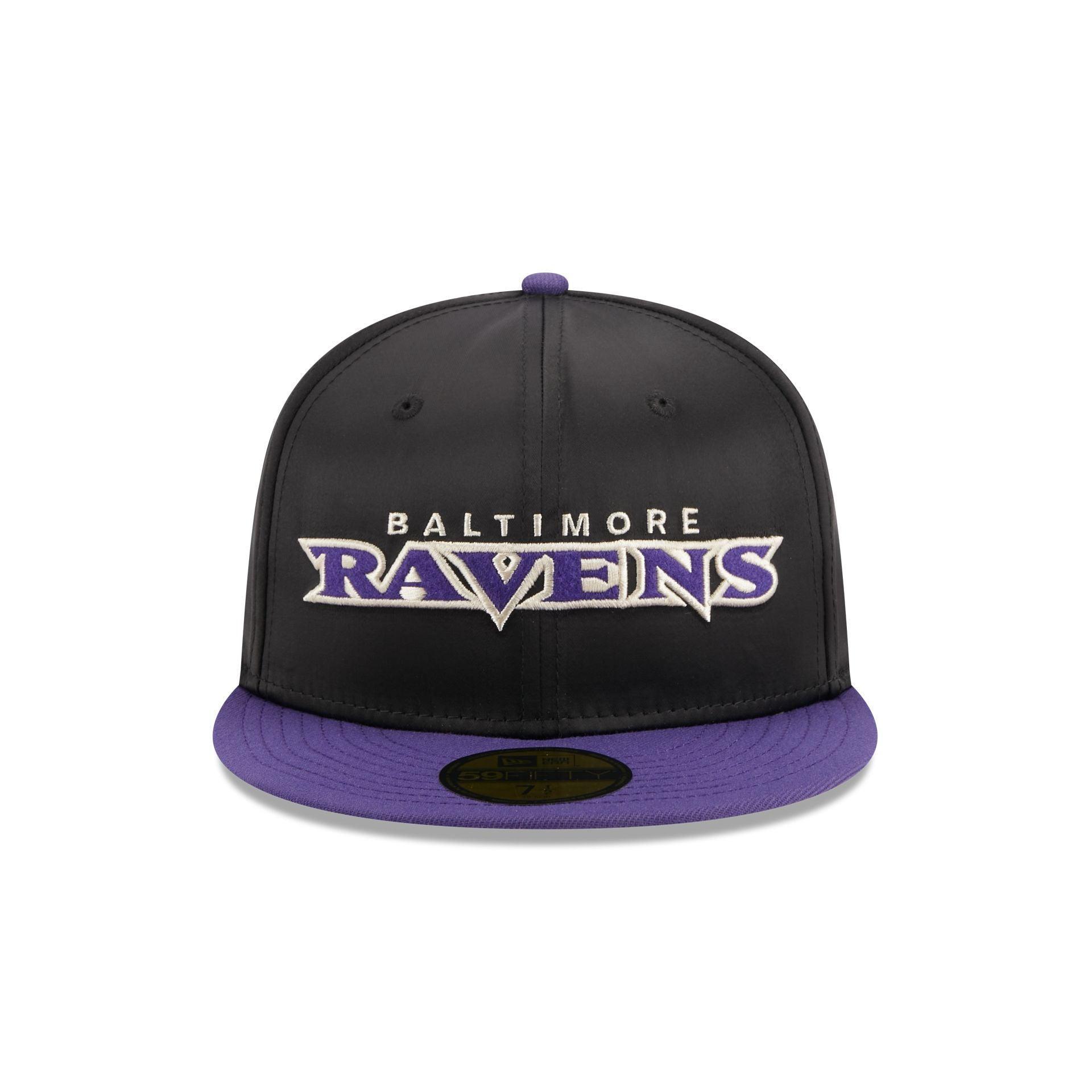 Baltimore Ravens Satin 59FIFTY Fitted Hat Male Product Image