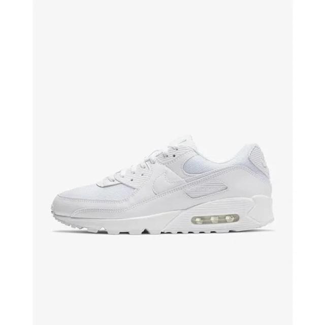 Air Max 90 White/white-white-wolf Grey Cn8490-100 Men's Product Image