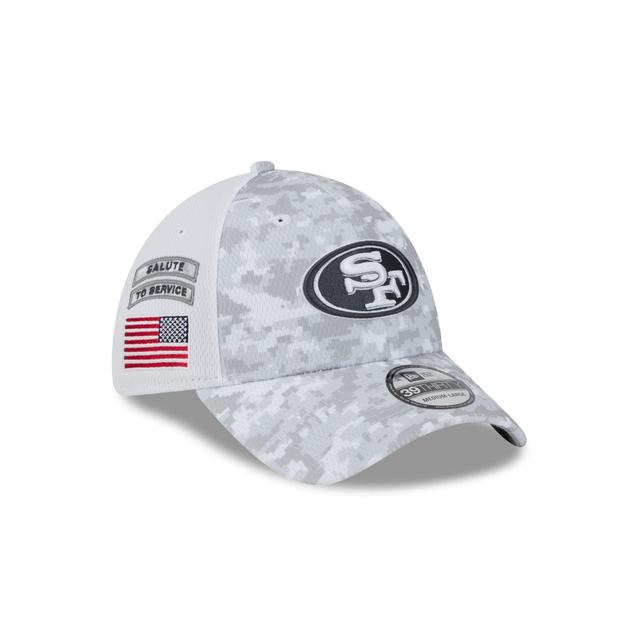 San Francisco 49ers 2024 Salute to Service 39THIRTY Stretch Fit Hat Male Product Image