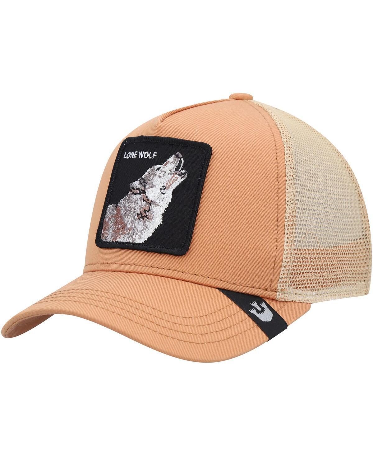 Mens Goorin Bros. Tan Lone Wolf Adjustable Trucker Hat Product Image