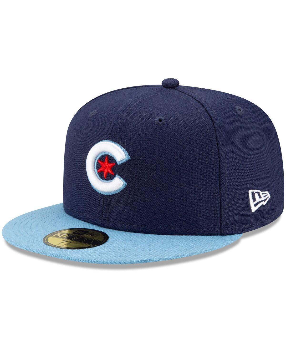 Mens New Era /Light Blue Chicago Cubs 2021 City Connect 59FIFTY Fitted Hat Product Image