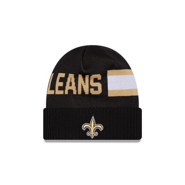 New Orleans Saints 2024 Cold Weather Tech Knit Beanie Male Product Image