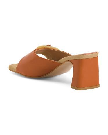 Leather Heeled Sandals for Women Product Image