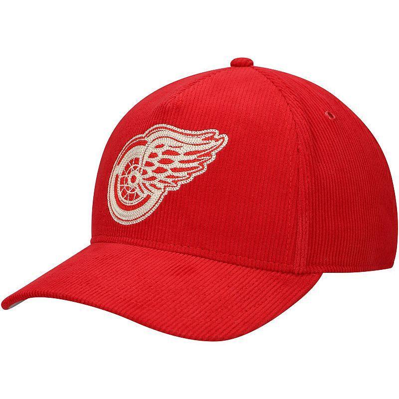 Mens American Needle Detroit Wings Corduroy Chain Stitch Adjustable Hat Product Image