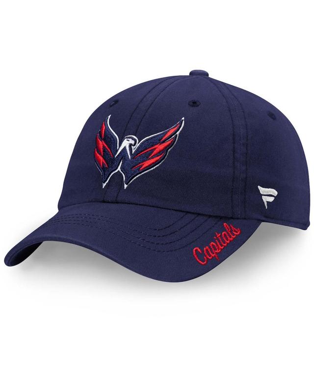 Womens Fanatics Branded Washington Capitals Core Primary Logo Adjustable Hat, Blue Product Image