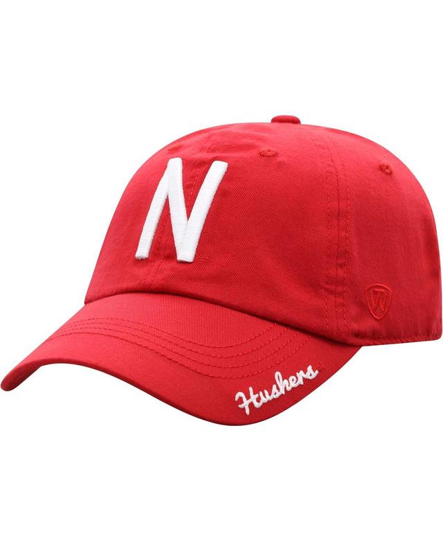 Womens Top of the World Scarlet Nebraska Huskers Staple Adjustable Hat Product Image