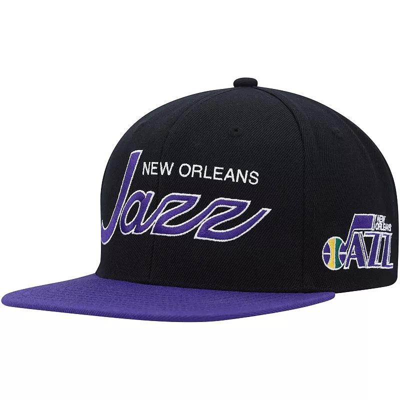 Mens Mitchell & Ness Utah Jazz Hardwood Classics MVP Team Script 2.0 Snapback Hat Product Image