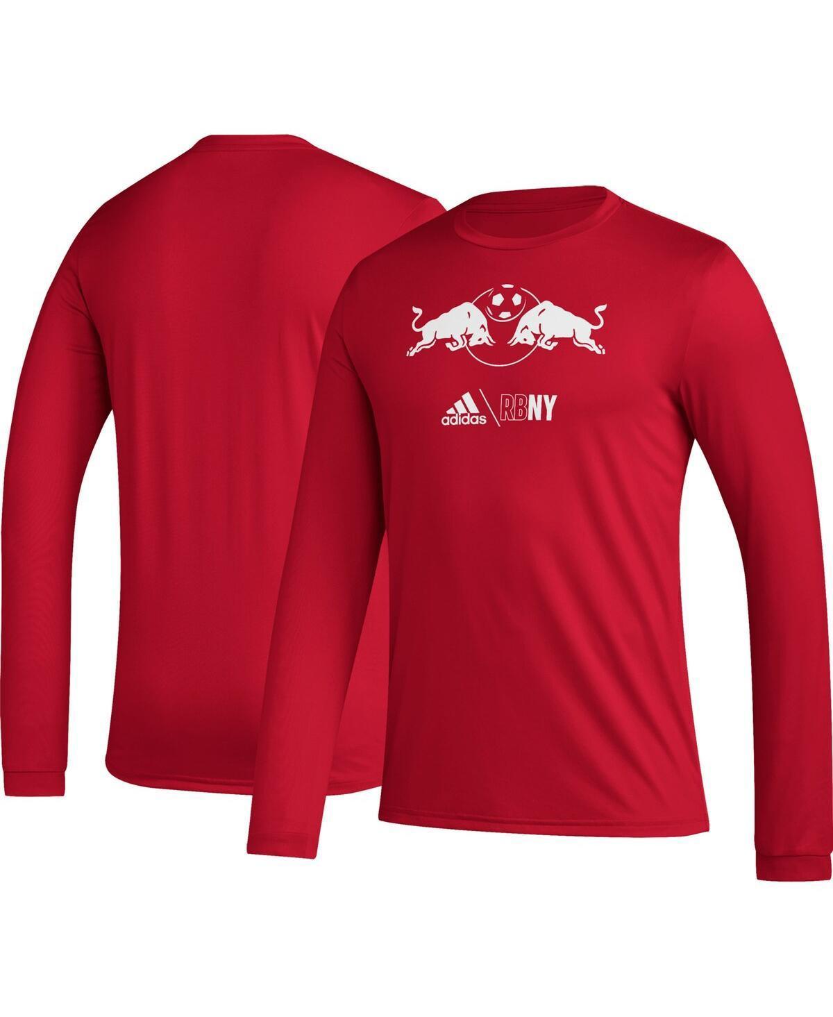 Mens adidas New York Bulls Icon Long Sleeve T-Shirt Product Image