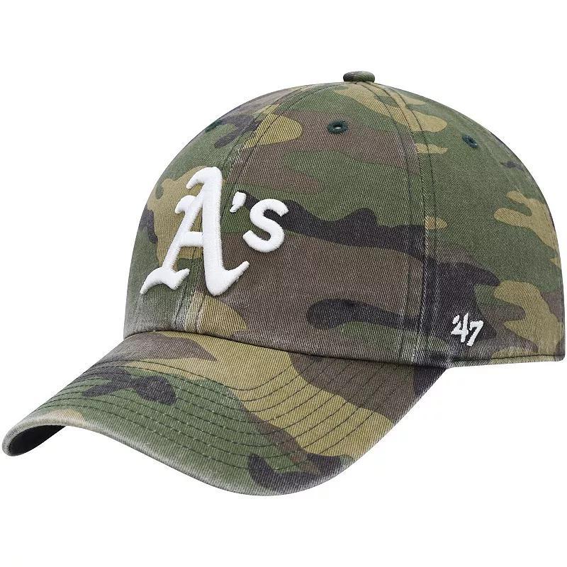 Mens 47 Camo Oakland Athletics Team Clean Up Adjustable Hat Product Image