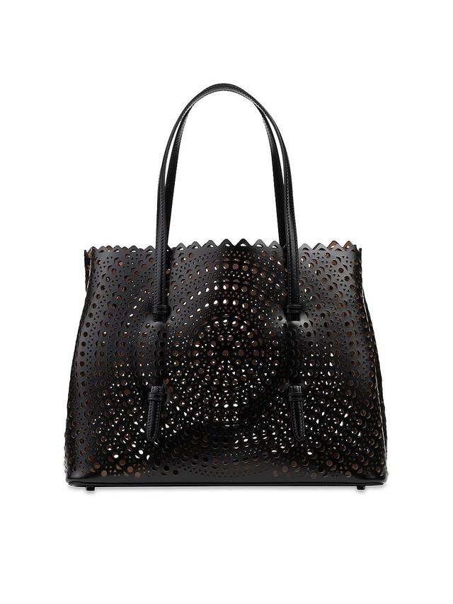 Womens Mina 32 Perforated Leather Tote Product Image